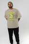 Limoncello Lemon Front Printed Beige Oversize T-Shirt Men Women Cotton Crew Neck T-Shirt - 5