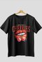 Cherry Cherries 3 Front Printed Black Oversized T-Shirt Men Women Cotton Crew Neck Tshirt