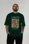 Limon Espana Front Printed Green Oversize T-Shirt Men Women Cotton Crew Neck T-Shirt - 3