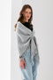 Glitter Tassel Triangle Shawl, Women's Shoulder Shawl, Soft and Fashionable Texture, Women's Triangle Shoulder Shawl. - 2