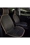 Stylish Design Seat Cushion Elegance Set of 2 Cushions Dark Beige and Beige Design with Stitches