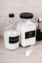 Set of 2 Detergent Dispensers Scale Powder Detergent Softener 3000 ml Glass Jar 1500 ml Gallon Bottle - 6
