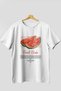 Watermelon Front Printed White Oversize T-Shirt Men Women Cotton Crew Neck Tshirt - 3