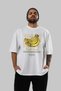 Banana Front Printed White Oversize T-Shirt Men Women Cotton Crew Neck Tshirt - 7