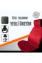 Stylish Design Seat Cushion Boomerang Set of 2 Cushions Red and Stitches Red Design - 4