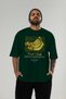 Banana Front Printed Green Oversize T-Shirt Men Women Cotton Crew Neck Tshirt - 6