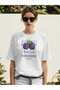 Blackberry Front Printed White Oversize T-Shirt Men Women Cotton Crew Neck Tshirt