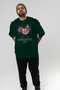 Fig Front Printed Green Oversize T-Shirt Men Women Cotton Crew Neck Tshirt - 7