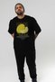 Melon Front Printed Black Oversize T-Shirt Men Women Cotton Crew Neck Tshirt - 7