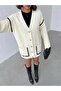 Women's Stripe Detailed Buttoned Knitwear Cardigan - 6
