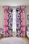 Best Friends Kuromi and My Melody Patterned Children's Baby Room Background Curtain (Single Wing Pricing) - 2