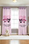 Pink Polka Dot My Melody and Kuromi Patterned Children's Baby Room Background Curtain (Single Wing Pricing) - 3