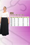 55002 Plus Size Belted Side Zipper Skirt - Indigo - 3