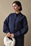 Modal Dark Navy Blue Cap with Pockets - 5