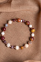 Certified Jasper-Hematite Natural Stone Bracelet with Zircon Apparatus 6-8 mm - 4