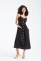 Black Dress with Coco Buttons and Straps