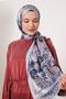 Floral Pattern Indian Silk Shawl - 3