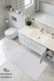 60X100Cm and 50X80Cm 2-Piece Bath Mat Set Plush Furry Non-Slip Base Washable