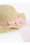Straw Hat with Band Detail - 3