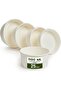 Disposable Paper Bowls Heavy Duty - [38 Ounce - 1100 Ml, Pack Of 25] with Lids