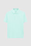 Ds Damat Regular Fit Bio Mint Pike Textured 100% Cotton Polo T-Shirt - 5