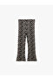 Wide Leg Leggings Corded Floral Cotton