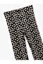 Wide Leg Leggings Corded Floral Cotton - 3