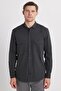 Men's Regular Fit Relaxed Fit Double Pocket Sports Collar Denim Khaki Shirt - 4