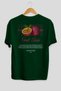 Passionflower Back Printed Green Oversize T-Shirt Men Women Cotton Crewneck Tshirt