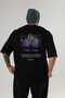Blackberry Back Printed Black Oversize T-Shirt Men Women Cotton Crew Neck Tshirt - 2