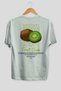 Kiwi Back Printed White Oversize T-Shirt Men Women Cotton Crew Neck Tshirt