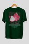 Pitaya Back Printed Green Oversize T-Shirt Men Women Cotton Crew Neck Tshirt