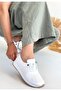 Tone White Skin Lace-Up Sneakers - 2