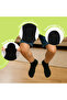 Kids Ankle Socks, Soft Fabric, Ages 3-6, Moisture Control, 10 Pairs, Black or White - 5