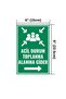 Emergency Collection Area Direction Sign – Right Arrow – Uv Printed Aluminum Warning Sign 15X22.5 cm - 2