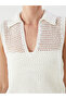 Esvab • Modern & Distinctive Devrik Roba Collar Openwork Women's Knitwear Undershirt - 4
