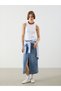 White Women's Crew Neck Plain Undershirt - 4