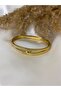 Zircon Detailed Knot Handcuff Bracelet