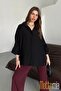 Women's Linen Buttoned Shirt |   Summer Comfortable Cut Patched Front Detailed Natural Fabric - 8