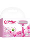 Quattro Razor for Women,Sensitive Skin,4 Ultra thin Blades,Pivoting Razor head - 2