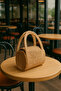 Jute Straw Portfolio Clutch Mini Handbag Handmade Natural Trend Bag - 7