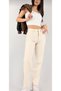 QUUL Women's High-Waist %5 Stretchy Wide Leg (Palazzo) Stretch Jeans (New Season) - 4