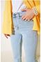 Women's High Waist Lycra Gathering Spanish Leg Jean Pants - 4