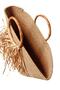 - Ayşe 4723 0939 Handmade Jute Rope Straw Look Bag with Wooden Handle and Tassel - Brown - 3