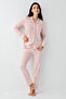 Women's Winter Regular Fit Pink Shirt Pajama Set Pc9081-S-V1 - 2