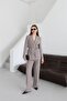 Waist Tie Blazer Jacket Pantsuit - 5