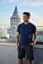 Men's 100% Organic Cotton Natural Short Sleeve High Quality Pajama Set with Shorts - 4