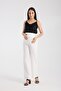 Karin Tape Maternity Wide Leg Waist Adjustable Fabric Pants - 3