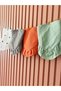 4-Piece Ruffle Detailed Muslin Baby Collar & Drool Bib – Snap Fastener, 100% Cotton Color Heart - 2