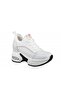 24K300-2 Wedge Heel White Women's Sneakers - 2